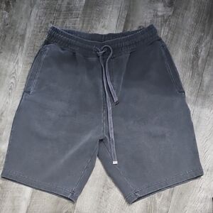 TALENTLESS Gray Flat Front Shorts with Relaxed Fit